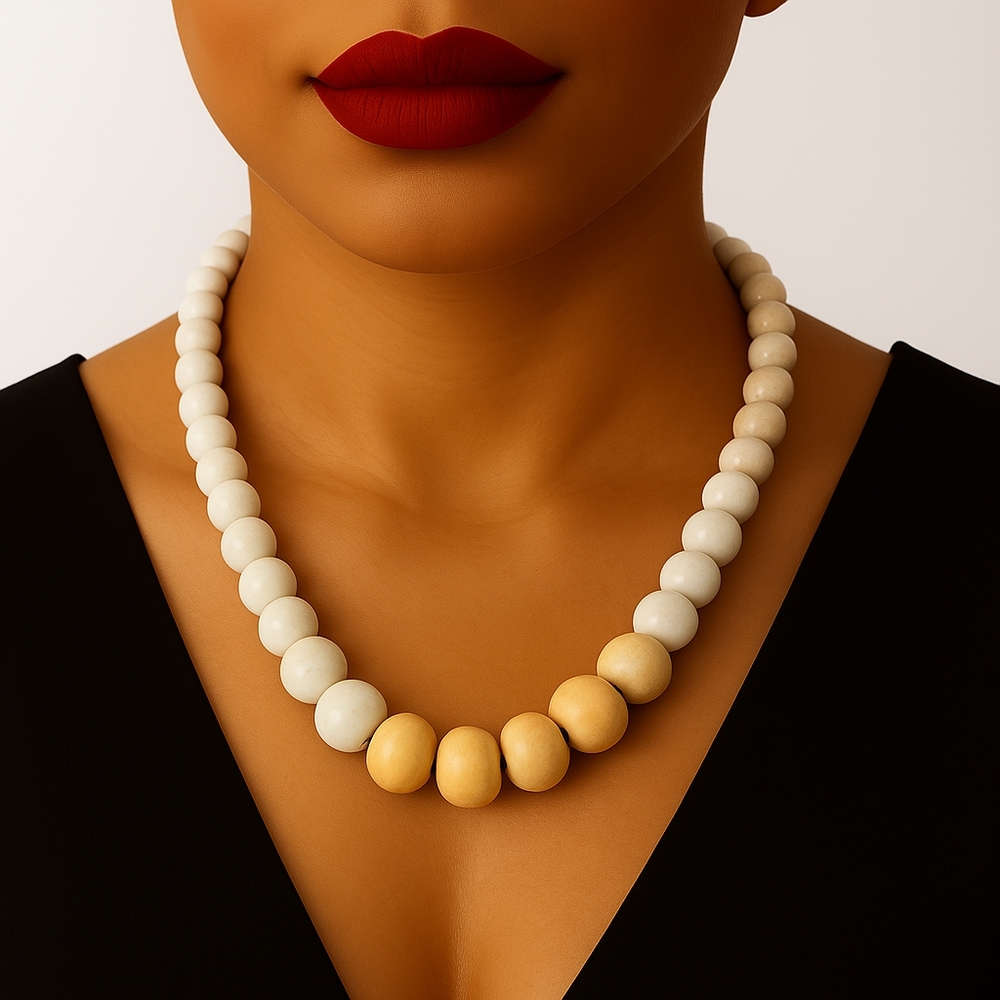 Banana Republic Multi-Color Beaded Necklace – 20" Gold Women's Statement Jewelry